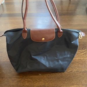 Grey Longchamp Tote